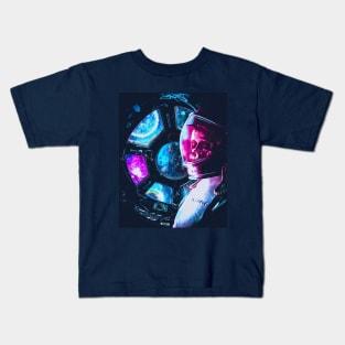 an astronaut lost in space. Kids T-Shirt